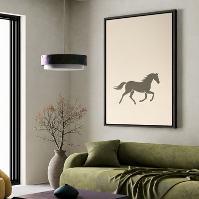 Art mural encadré, impressions murales abstraites rétro pour chambre à coucher - 16 po x 24 po