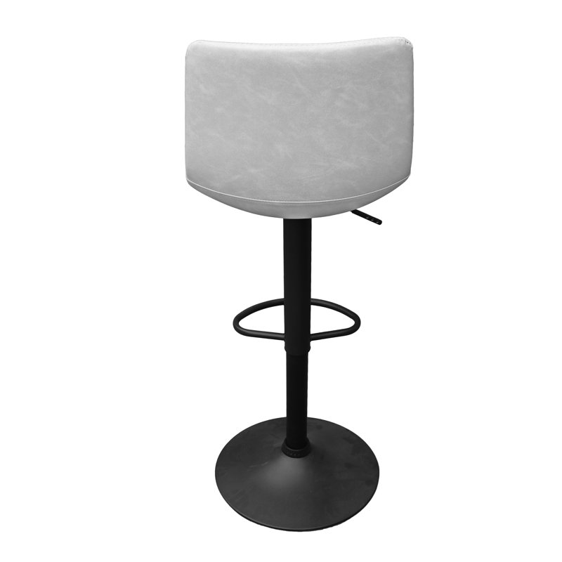 Tabouret de bar pivotant Maximilian, Simple, Gris clair