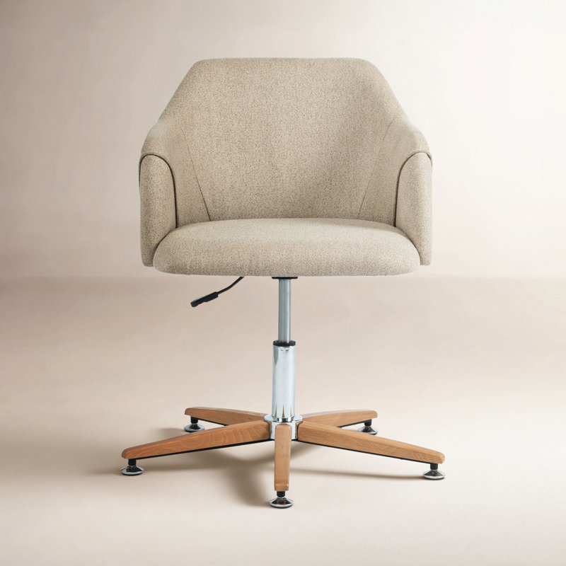 Padraic Polyester Blend Task Chair, Oatmeal
