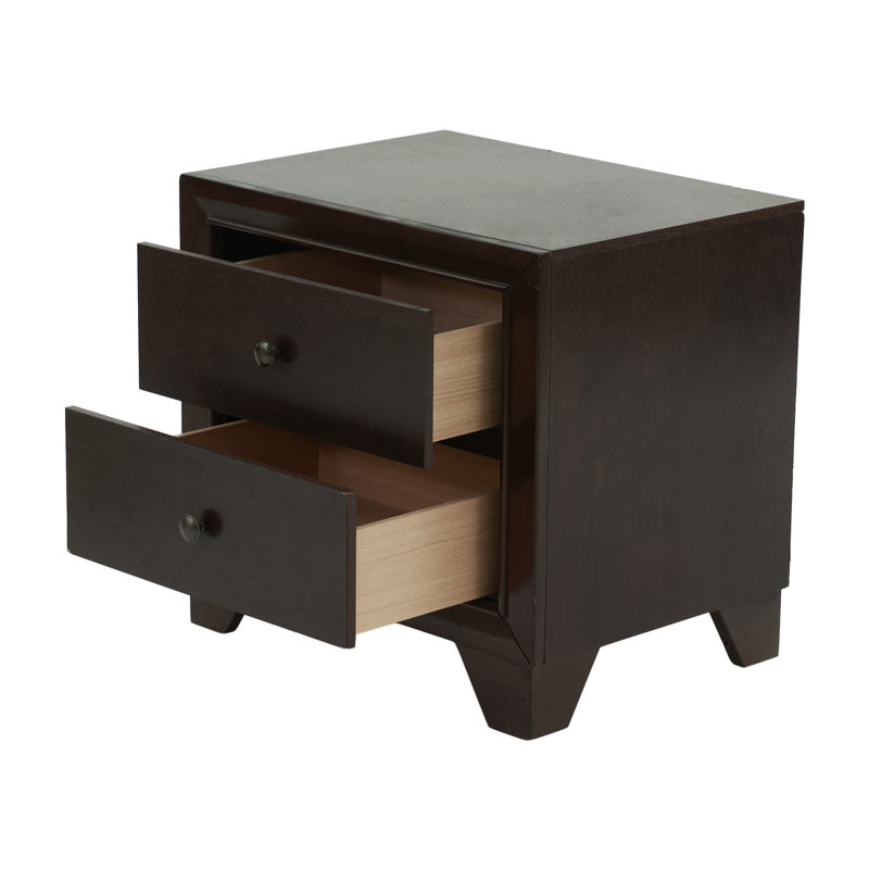Table de chevet 2 tiroirs Wahida