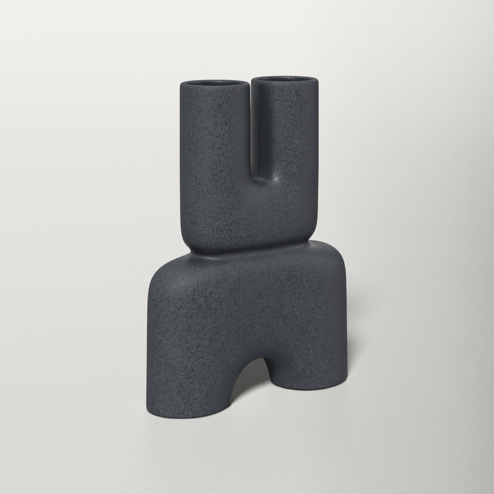 Sharee Stoneware Table Vase, Black