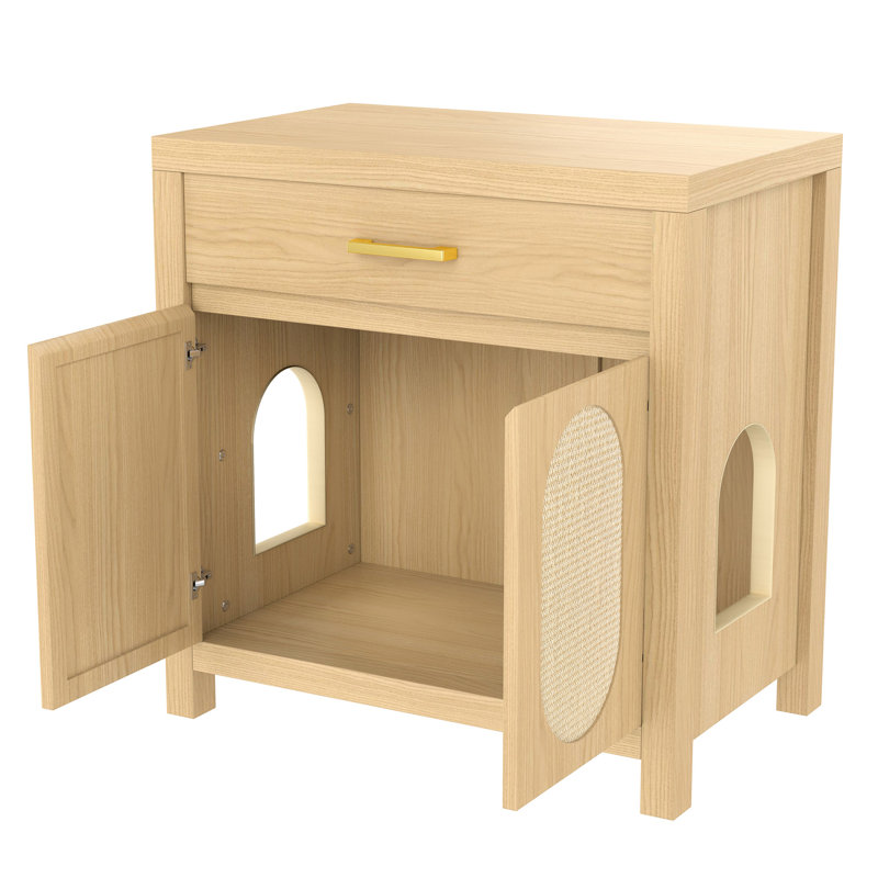 Enceinte de litière pour chat, Naturel