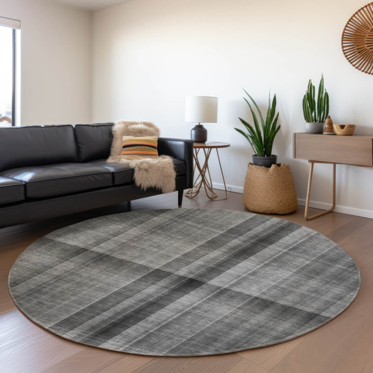 Premium Machine Washable Cerrito AMF548 Gray Rug