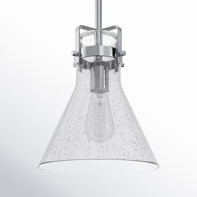Luminaire suspendu 1 lumière Mirri, Chrome poli