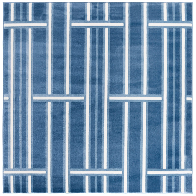 Erlandson Performance Abstract Rug, Square 6'7"