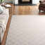 Tapis gris / ivoire en laine et coton tissé à la main et à plat Mccall-436187242