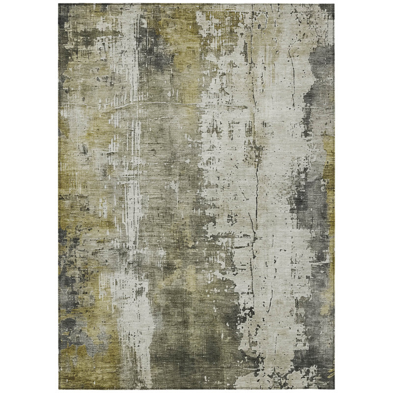 Tapis intérieur / extérieur gris Fyerra, 8 pi x 10 pi