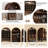 3 Pieces Bar cabinet Set With Storage, 71"FarmhouseBar Cabinet,55"Buffet Sideboard Cabinet With 2 Drawers And 3 Doors