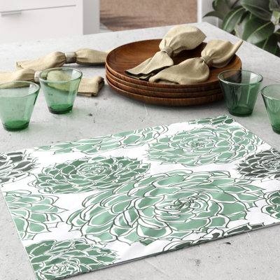Gorrell Polyester Floral Rectangle Placemat