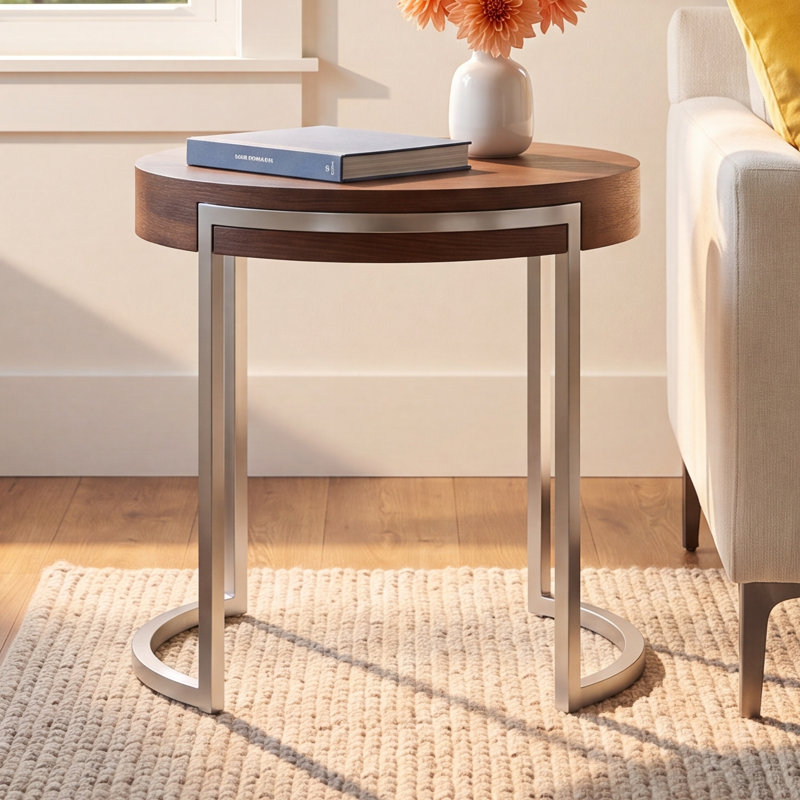 Beal End Table, Walnut