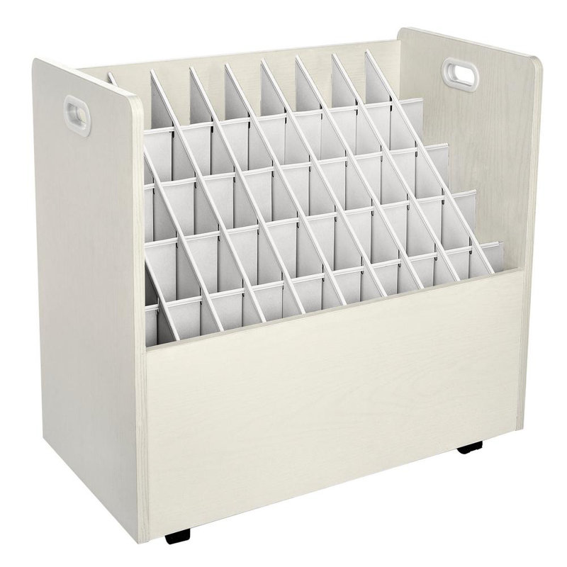 Rangement mobile à 50 compartiments, Blanc
