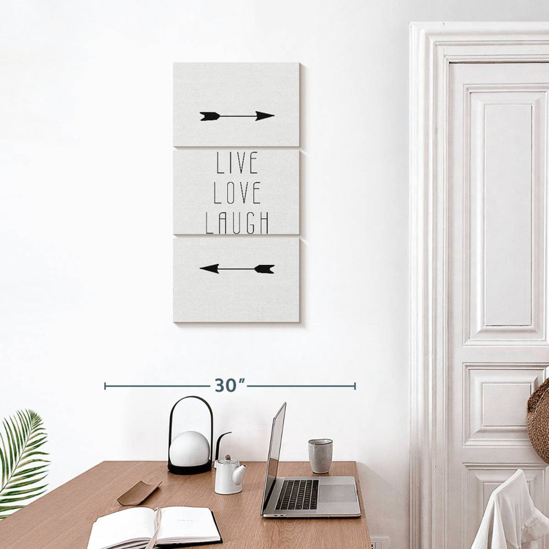 Signe «Live Love Laugh», H 32 po x l 15 po