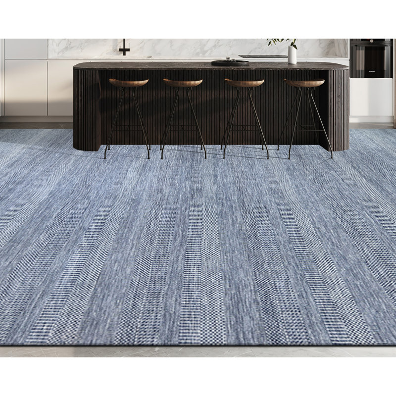 Area Rug in Light Blue, Rectangle 8' x 10'
