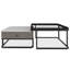 Ensemble de 2 tables basses gigognes, tiroirs de rangement