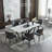 Wilem 78.7" Rectangular Faux Marble Sintered Stone Dining Table-1202001839