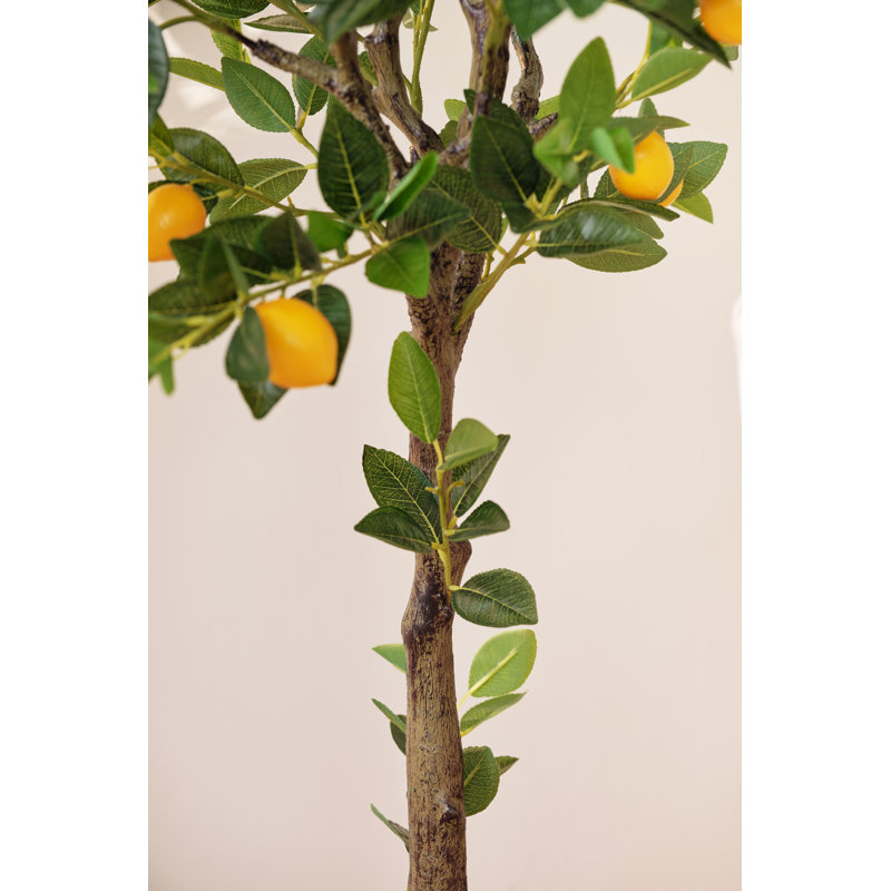Citronnier artificiel 59 po en pot