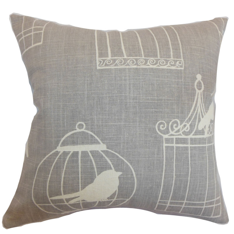Linen Reversible Pillow Cover, 20" x 20", Aquadisiac