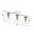 3-Light Modern Linear Glass Globe Semi Flush Mount-1764544366-1764544364