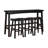 Transitional 4-Piece Pub Height Set, Table And Bar Stools And Solid Rubberwood Furniture-277069710
