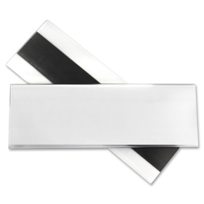 Porte-étiquette magnétique HOL-DEX, transparent, paquet de 10, 3 tailles