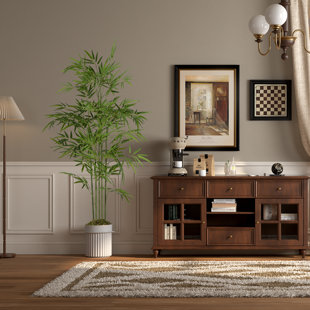 Artificial Bamboo Tree in Pot Faux Plant Fake Tree for Home Décor Indoor