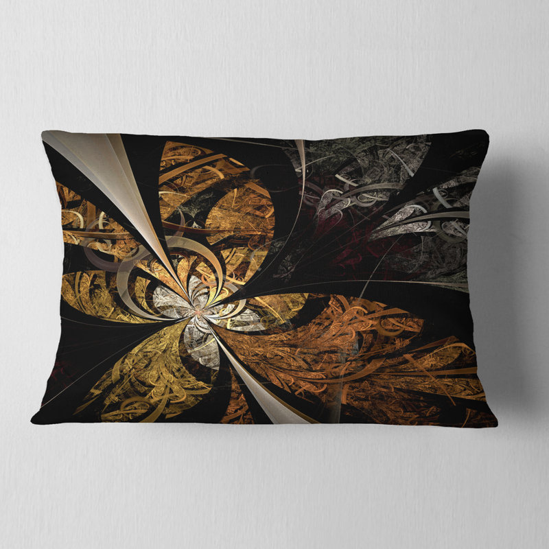 Coussin lombaire en fleur symétrique floral