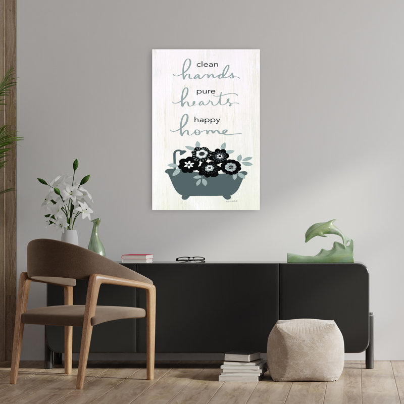 «Clean Hands», architecture contemporaine, art floral, H 36 po x l 24 po