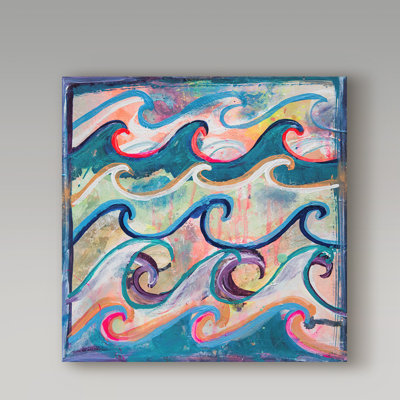 « layers of the mers », reproduction de peinture à l’acrylique sur toile tendue