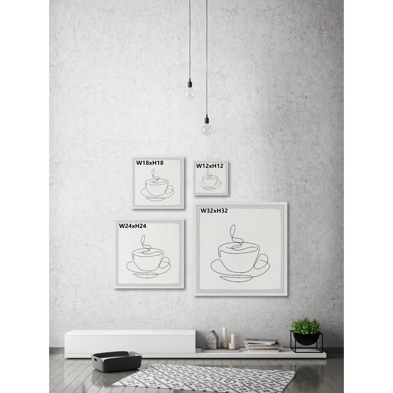 «It's Coffee Time», reproduction encadrée, H 18 po x l 18 po x P 1,5 po