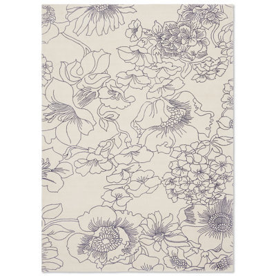 Hand Woven Wool Floral Area Rug