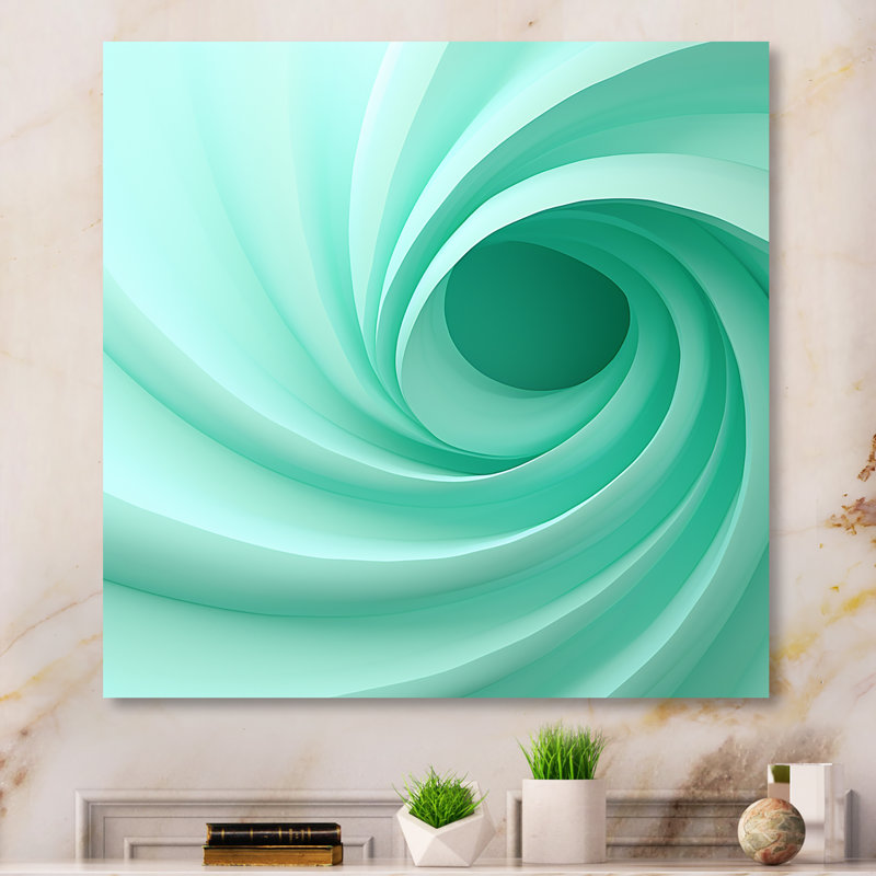 «Chrishun - Abstract Spirals», impressions d'art mural_106232, H 16 po x l 16 po x P 1 po, Toile tendue