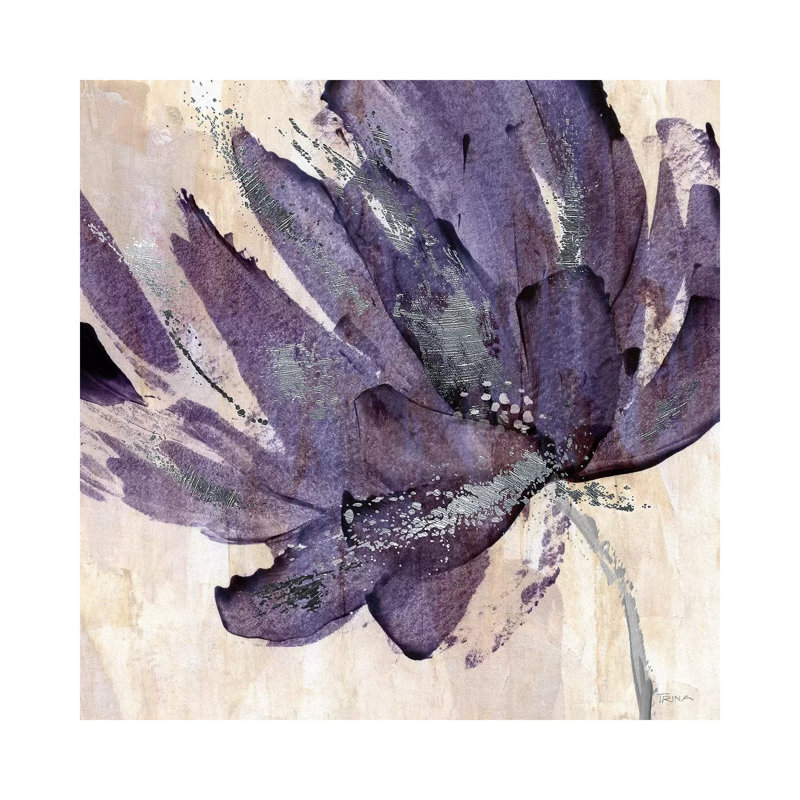 « Purple Jewel » par Katrina Craven, reproduction d’art, Pas de tapis, H 26 po x l 26 po x P 1,5 po, Toile tendue