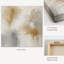 «Golden Abstract Elegance», impression sur toile - reproduction de tons neutres-763114172