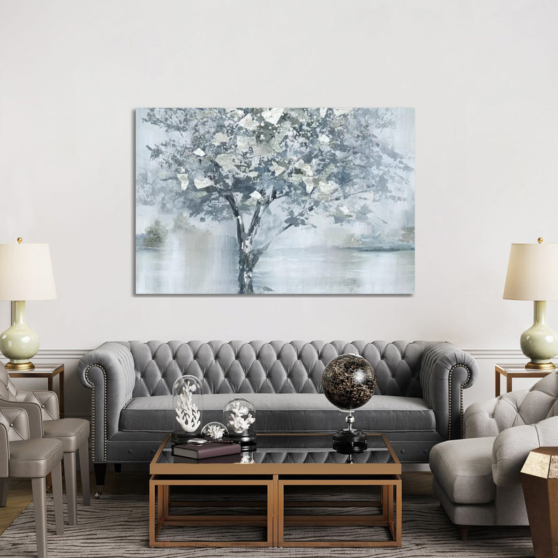" Foil Foliage " by Nan, Wrapped Canvas, 40" H x 60" W x 1.5" D