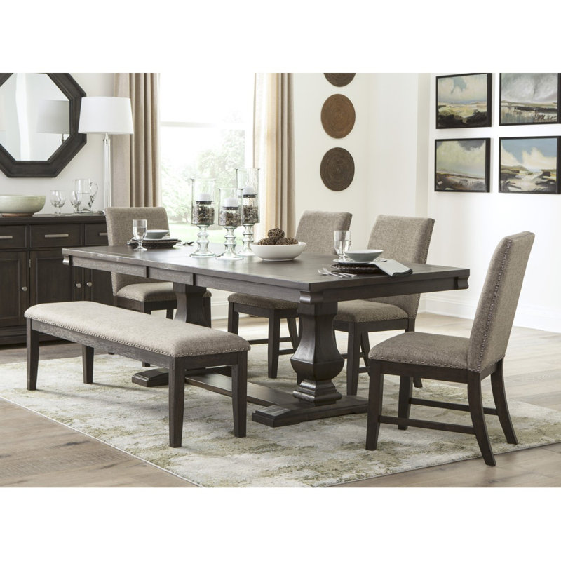 Table de salle à manger Vanbuskirk Yamashita, Brun, H 30,5 po x l 76,5 po x P 40 po