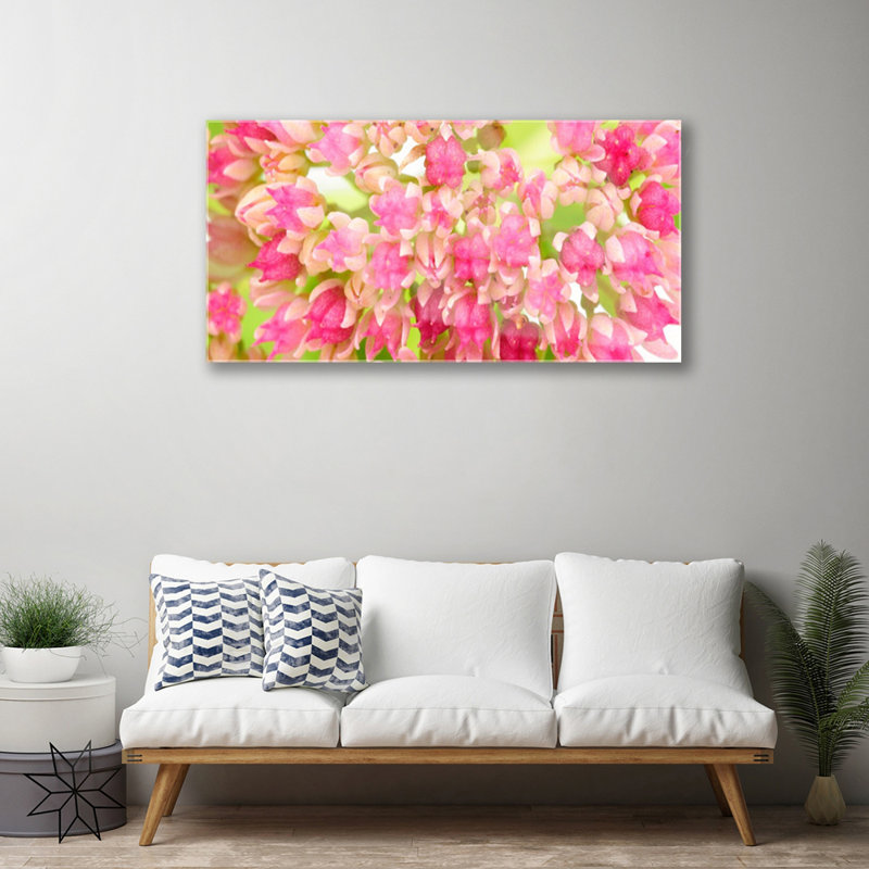 Floral Flower Blossom - No Frame Print on Glass