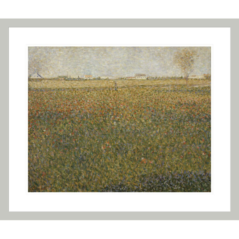 «La Luzerne Saint-Denis» par Georges Seurat, impression giclée encadrée, 23.5" H x 27.85" W