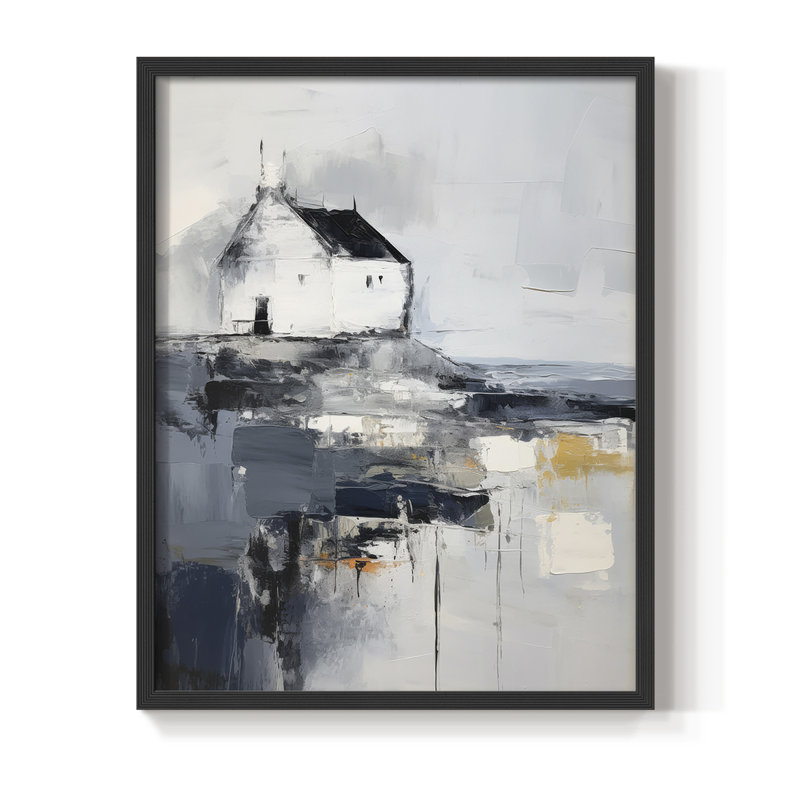 «NAUTICAL Series», reproduction encadrée en bois massif, Noir, noir, noir, noir, 11" H x 9" W