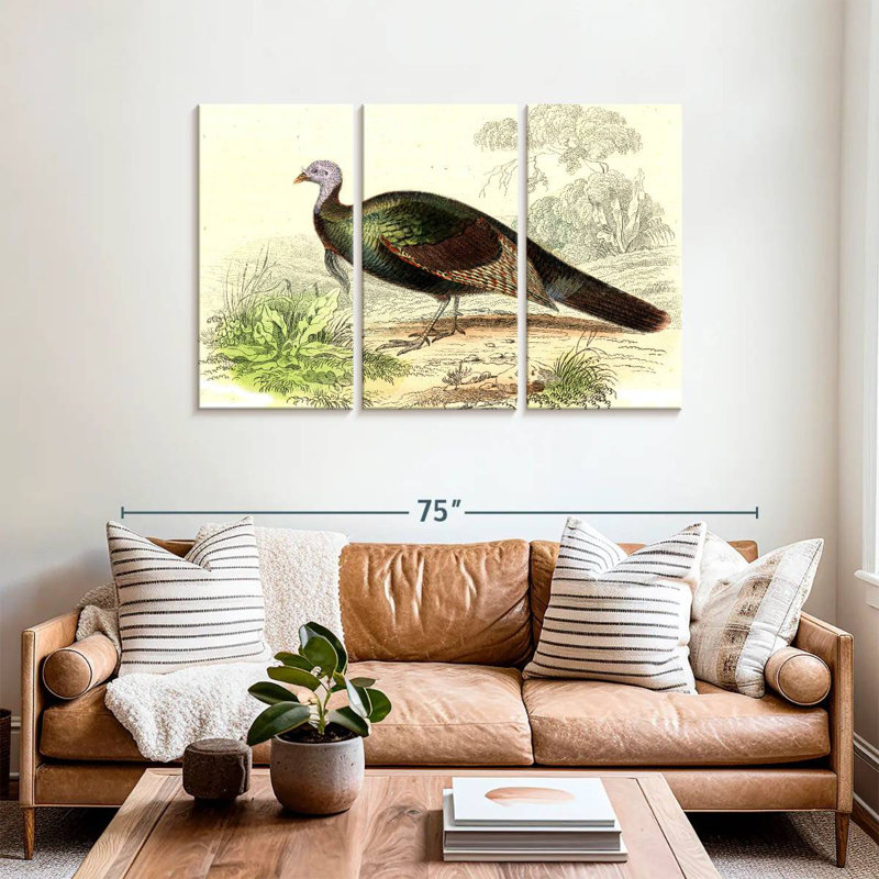 Brampt Wild Turkey, 36" H x 57" W