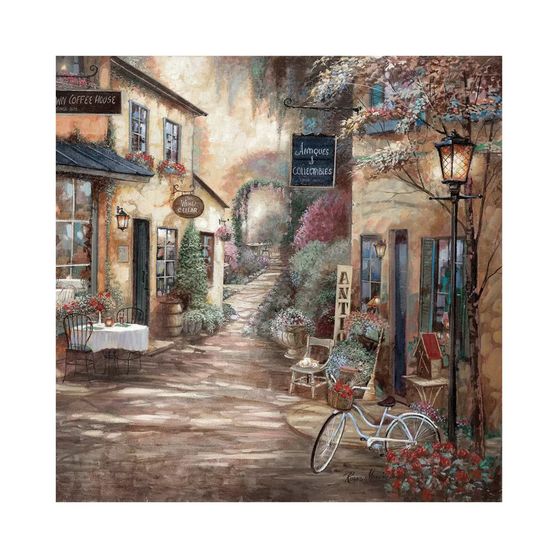 Market Garden by Ruane Manning - Wrapped Canvas Painting, 30.48 cm H x 30.48 cm W