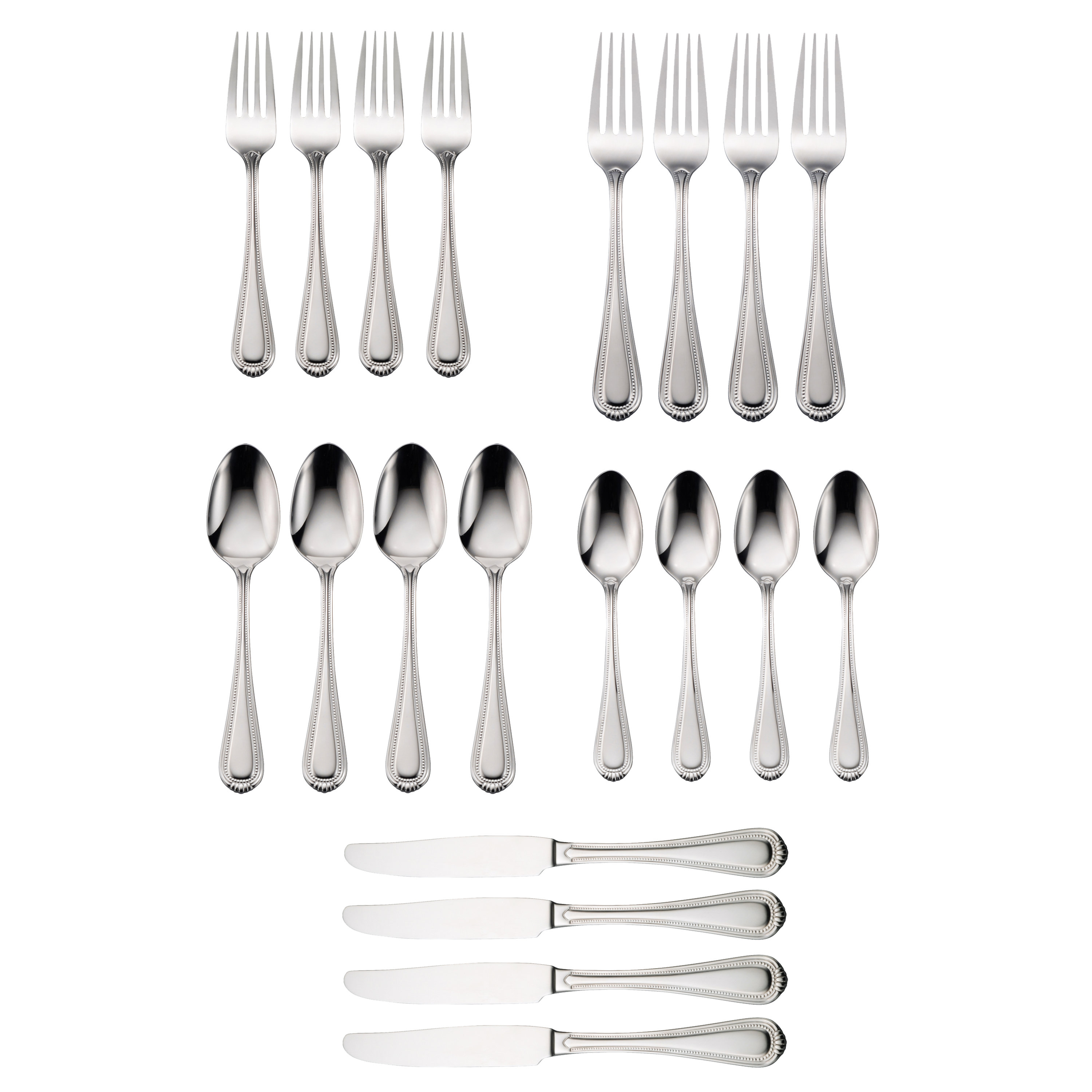 Oneida Countess 20 Piece Flatware Set, Service for 4 & Reviews | Wayfair
