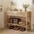 Boho Rattan Console Table, 2 Smooth Silent Drawers & Spacious Open Bottom Storage Shelf, Scratch-Resistant Finish & Anti-Tip Design, Fits Entryway, Living Room