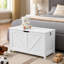  Commode de rangement pour hall d'entrée rétro avec plateau rabattable et charnières-1213485365