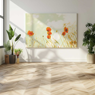 «Gentle Poppy Breeze», grande impression sur toile