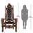 Lord Raffles Throne Leather Armchair