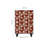 Simple Geometric Pattern Solid Wood Porch Cabinet Solid Wood Accent Chest