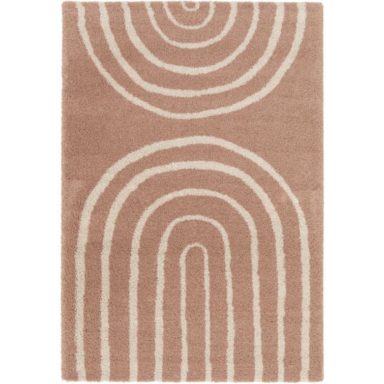 Harlan Geometric Shag Area Rug