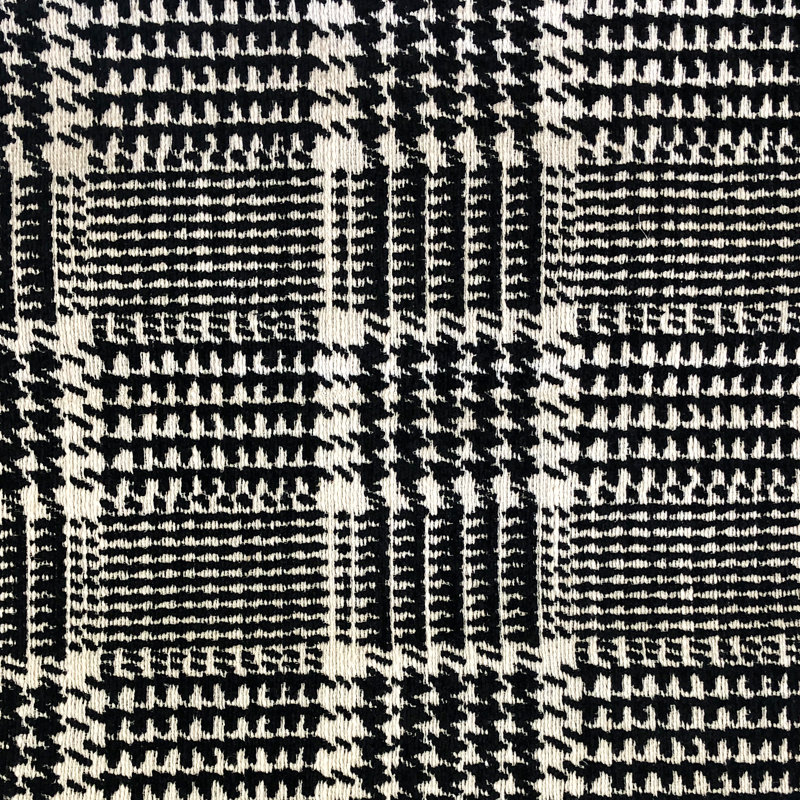 Houndstooth Chenille | Jace Fabric_JACE, Black
