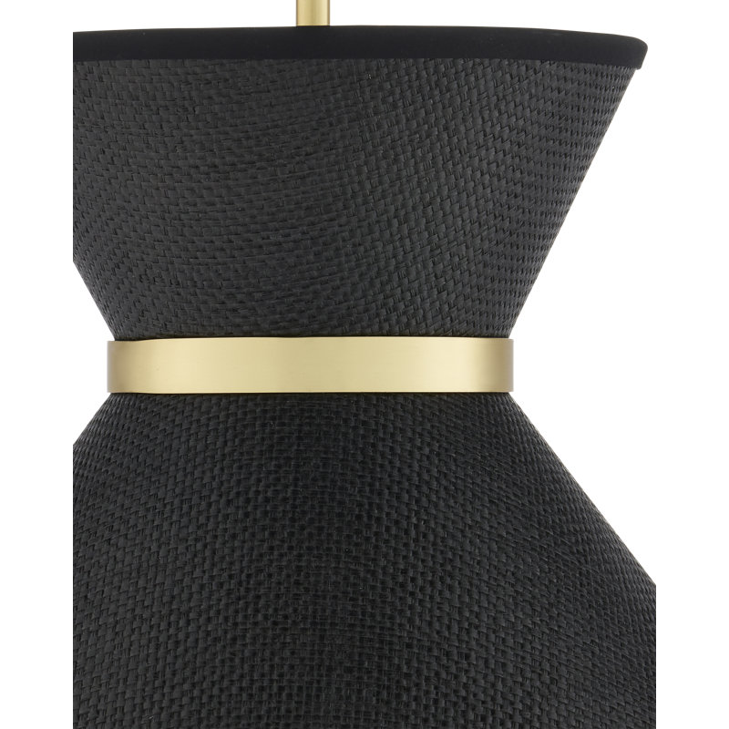 Avignon 1 - Light Black/Polished Brass Pendant