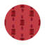 Sous-verres ronds en cuir Gem Rubys Crimson Vegan-119014996